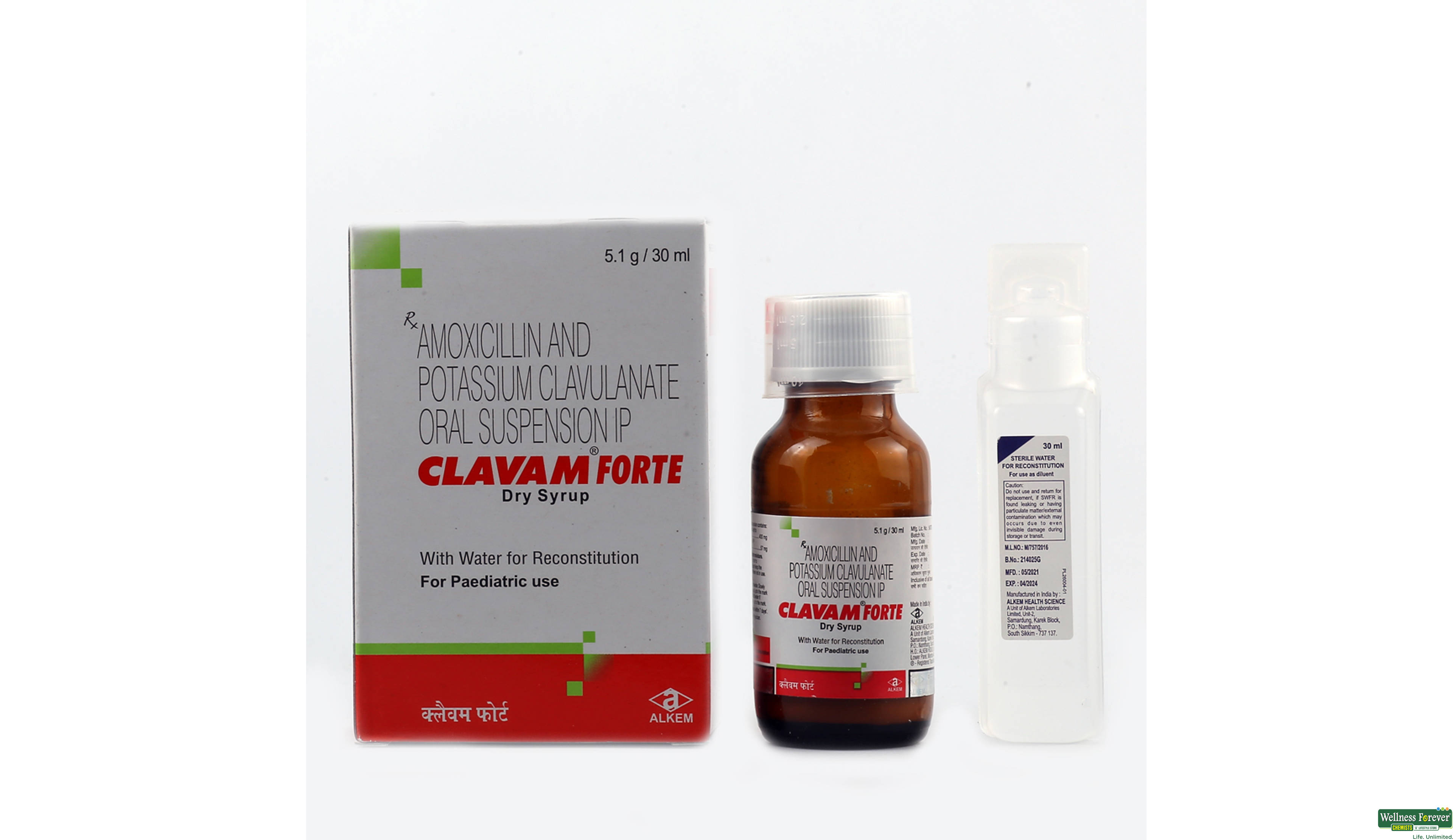 CLAVAM-FORTE SYP 30ML- 1, 30ML, 